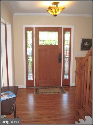 6498 Little Falls Road Arlington, VA 22213 - Photo 21 of 30 Custom, stained glass front entry door
