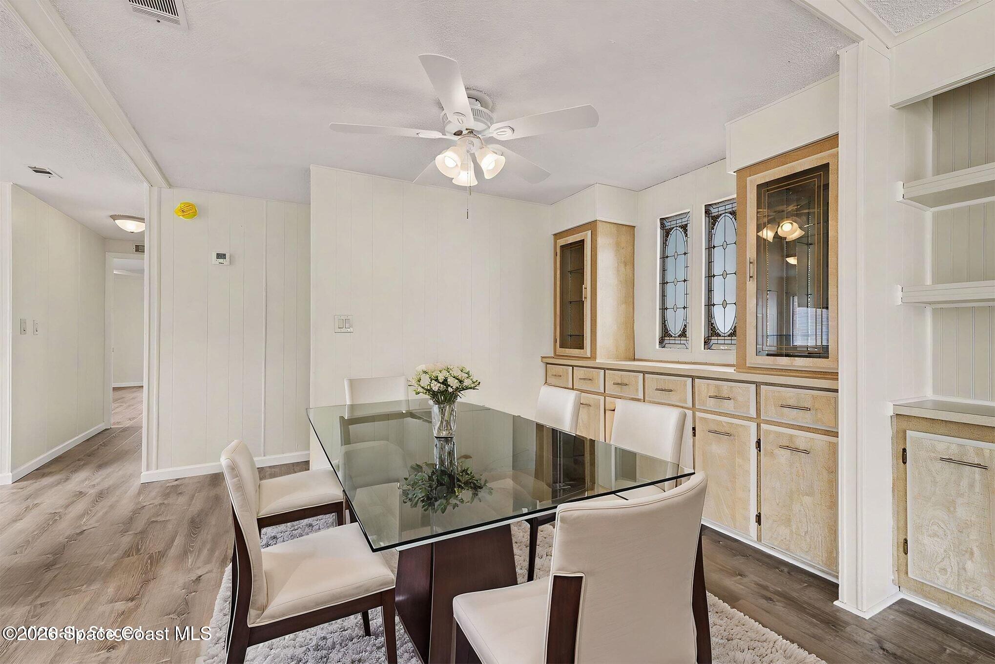 604 Breezeway Drive Cocoa, FL 32926 - Photo 5 of 26 Dining Area with built in cabinetry