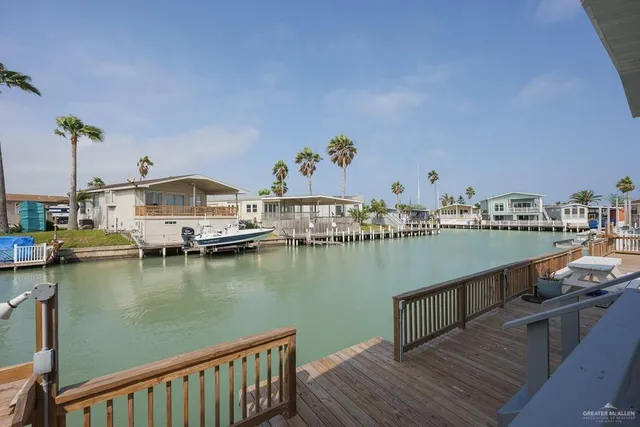 a view of a lake from a balcony