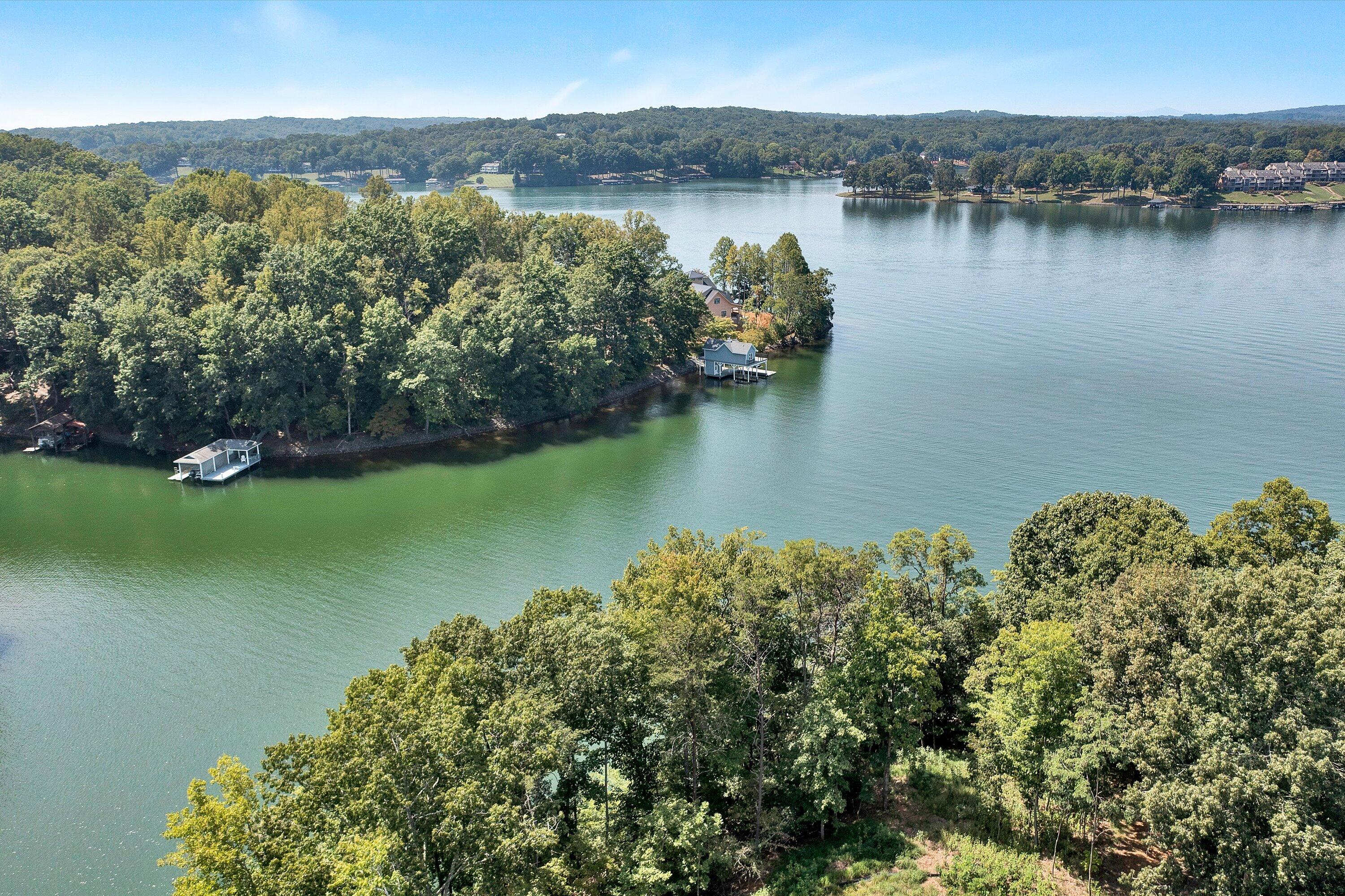 Lot 3 Nicholas Lane Moneta, VA 24121 - Photo 6 of 9 an aerial view of a houses with a lake view