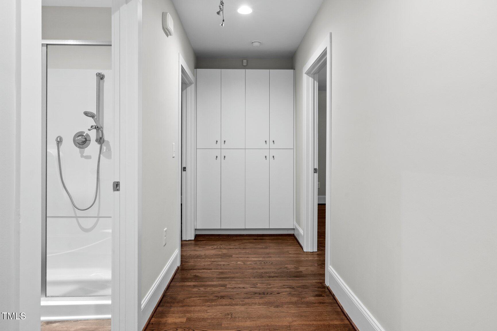 419 West Burnette Avenue Enfield, NC 27823 - Photo 16 of 23 a view of a hallway with wooden floor and entryway