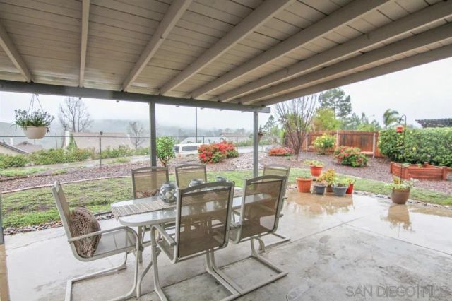 a outdoor view with a sitting space