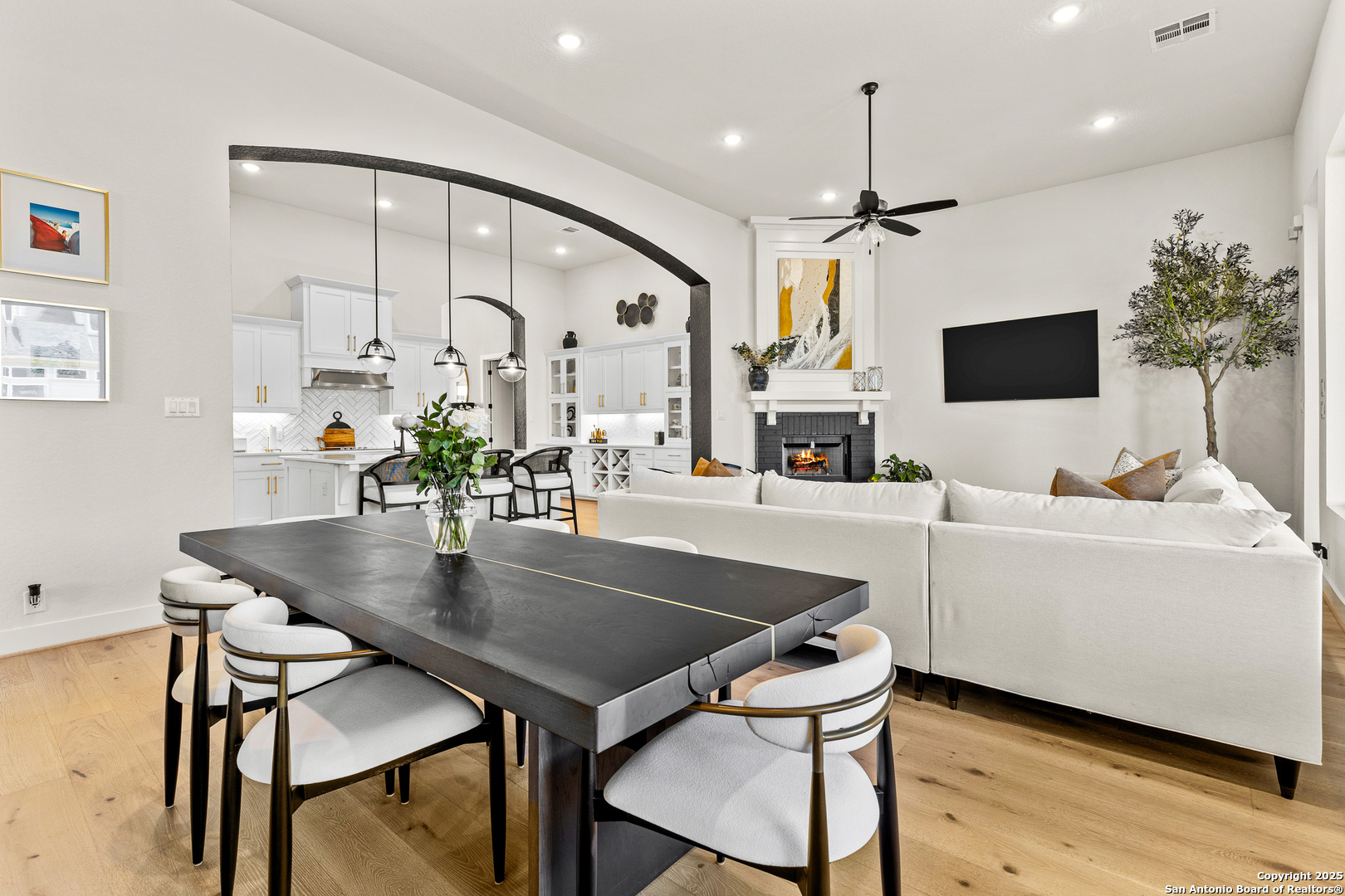 507 Caliban Cibolo, TX 78108 - Photo 12 of 63 a kitchen with a table chairs stove and microwave