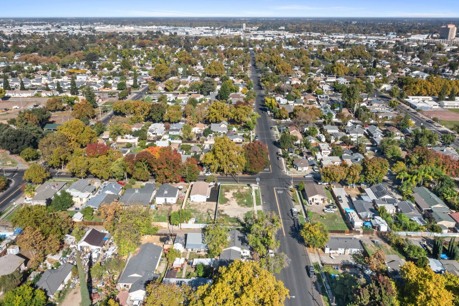 303 California Avenue Modesto, CA 95351 - Photo 8 of 10 an aerial view of residential building with parking space