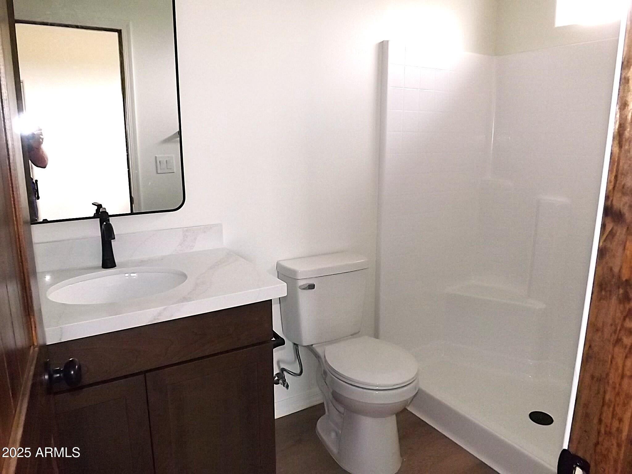 2763 Sunflower Drive Overgaard, AZ 85933 - Photo 14 of 18 a bathroom with a sink a toilet and mirror