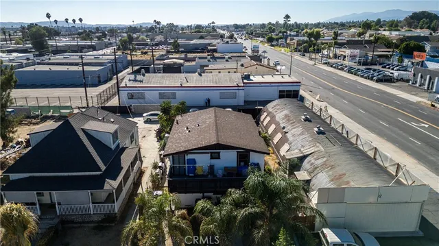an aerial view of a city