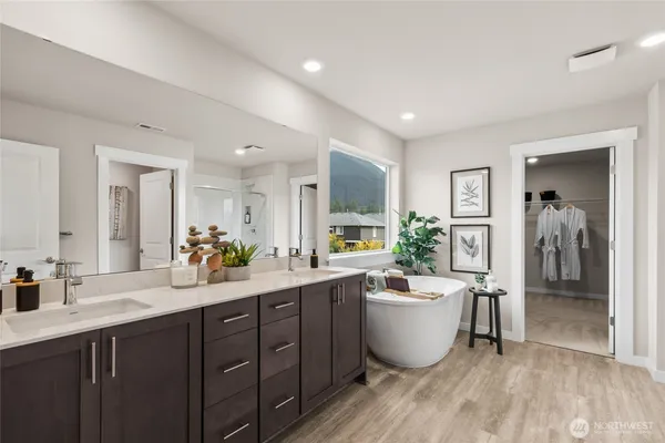 a large room with lots of counter space and a sink