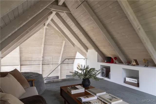 a view of a yard with large trees