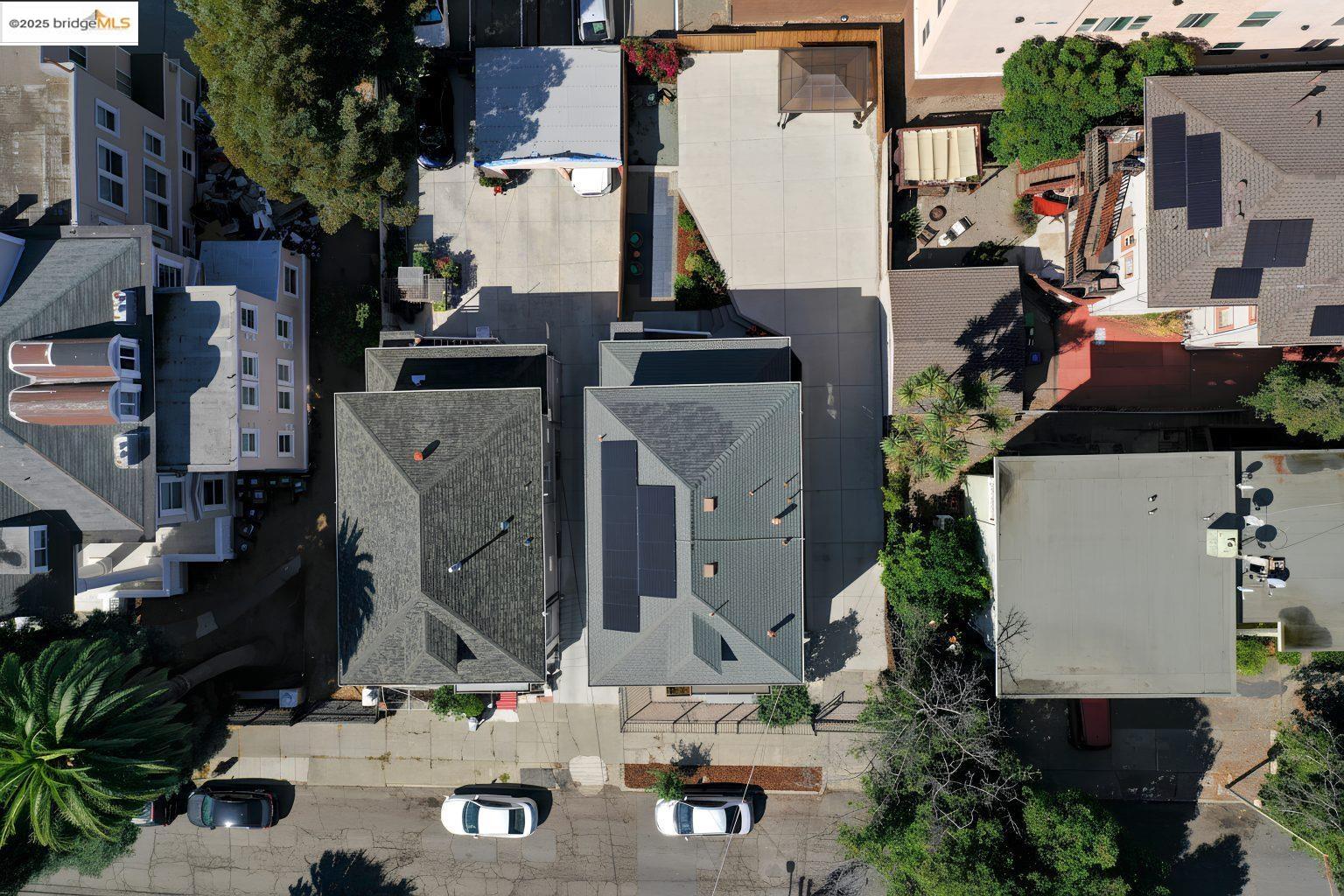 1837 7th Avenue Oakland, CA 94606 - Photo 39 of 42 an aerial view of houses with outdoor space