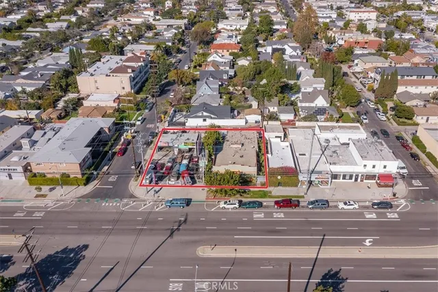 an aerial view of a city