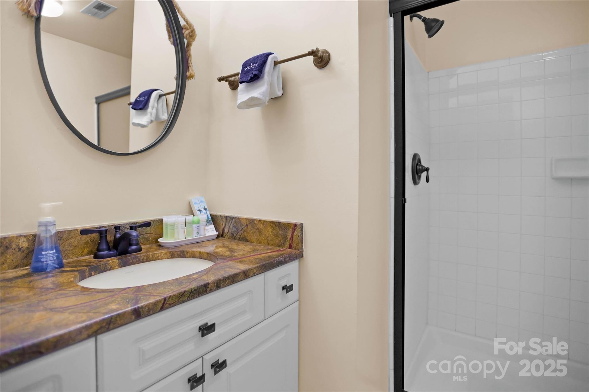 18525 Harborside Drive Cornelius, NC 28031 - Photo 20 of 32 a bathroom with a sink and a mirror