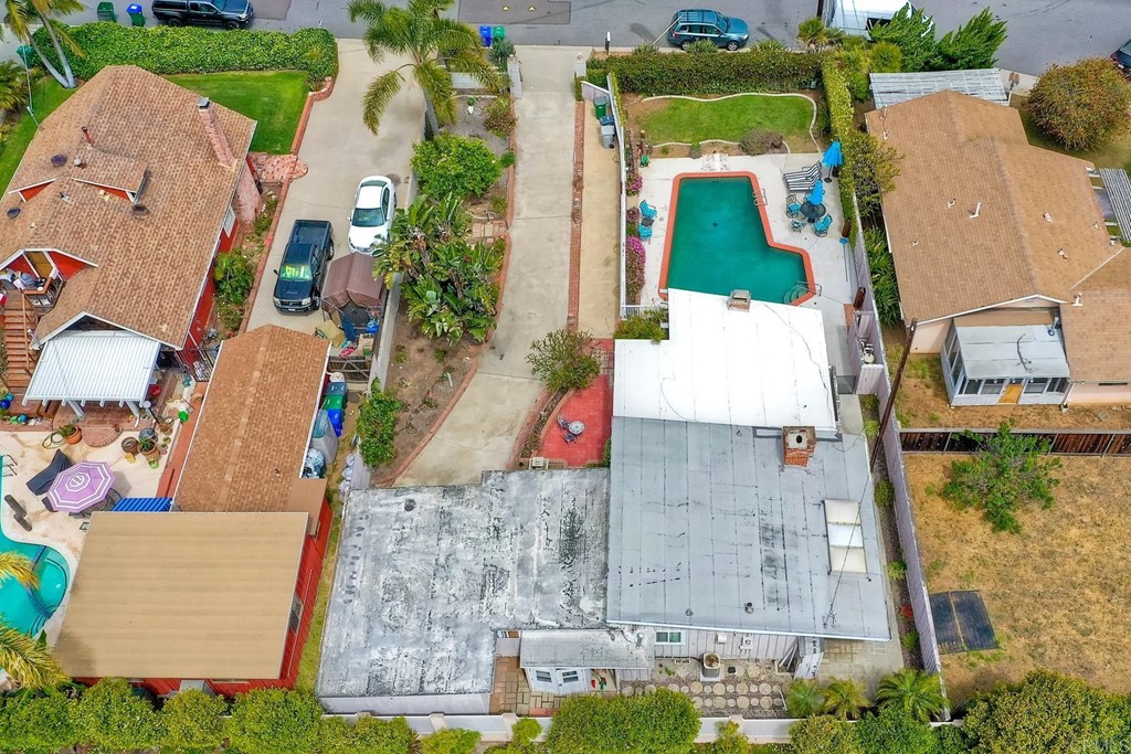 367 Beech Avenue Carlsbad, CA 92008 - Photo 5 of 23 an aerial view of a house with a swimming pool