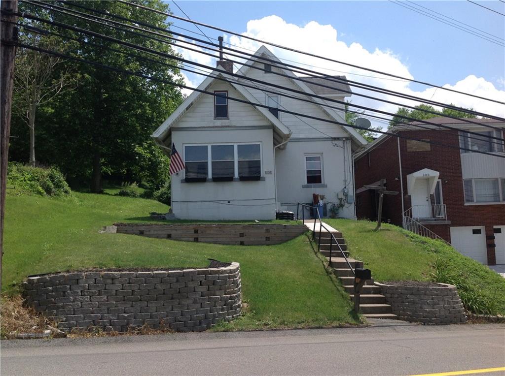 602 Friday Road Pittsburgh, PA 15209 - Photo 1 of 25 Front of house has new brick wall.