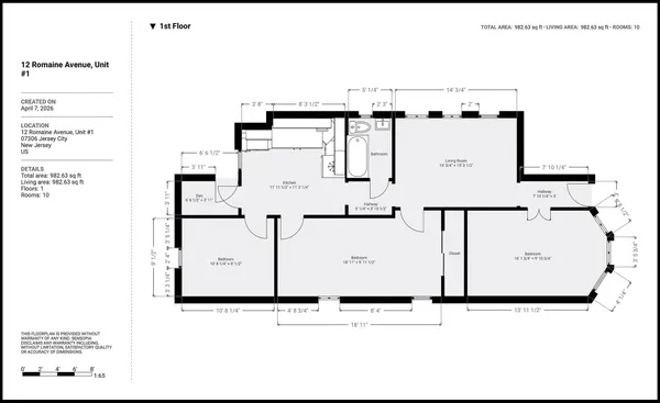 $2,950 | 12 Romaine Avenue, Unit 1, Jersey City, NJ 07306