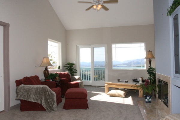 1498 Farnham Road Ojai, CA 93023 - Photo 7 of 10 a living room with furniture and a floor to ceiling window