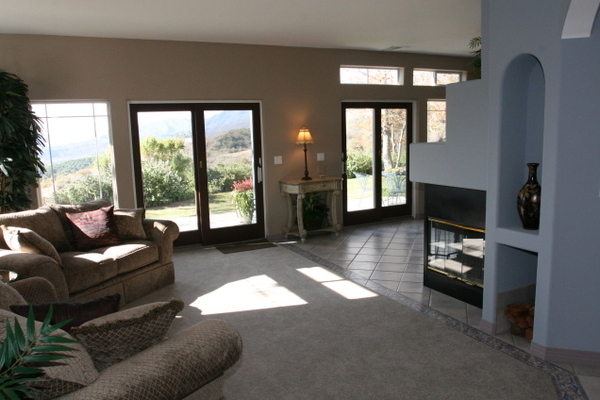 1498 Farnham Road Ojai, CA 93023 - Photo 8 of 10 a living room with furniture and large windows