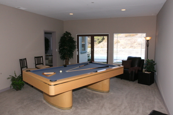 1498 Farnham Road Ojai, CA 93023 - Photo 10 of 10 a living room with furniture pool table and a large window