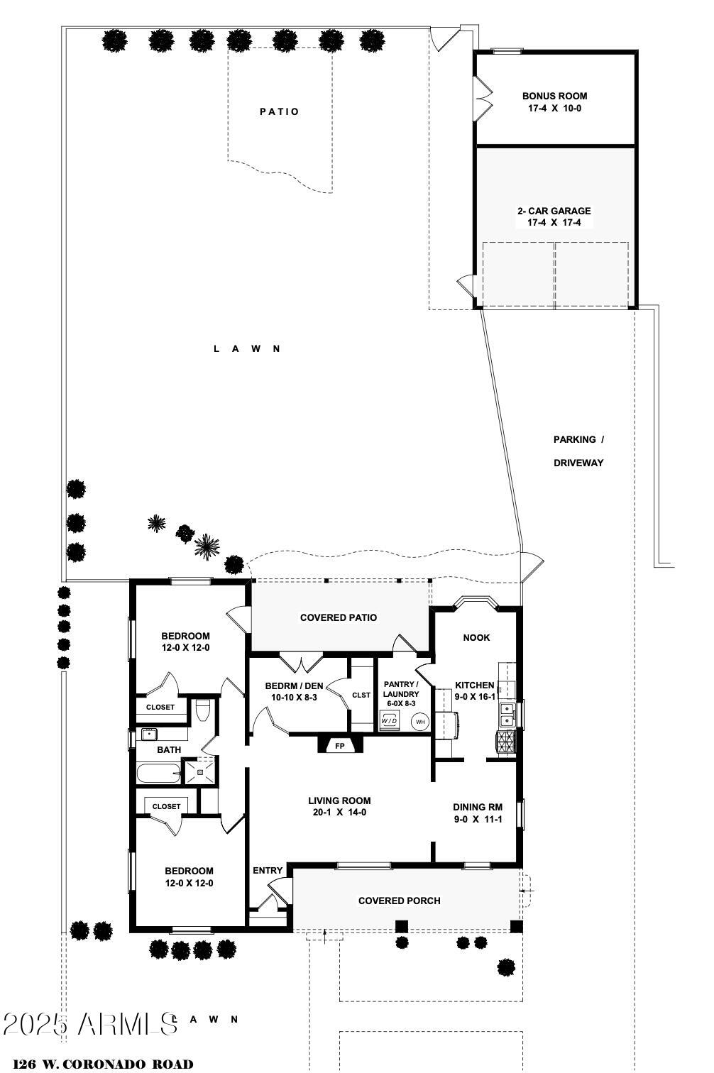 126 West Coronado Road Phoenix, AZ 85003 - Photo 60 of 60 Floor Plan