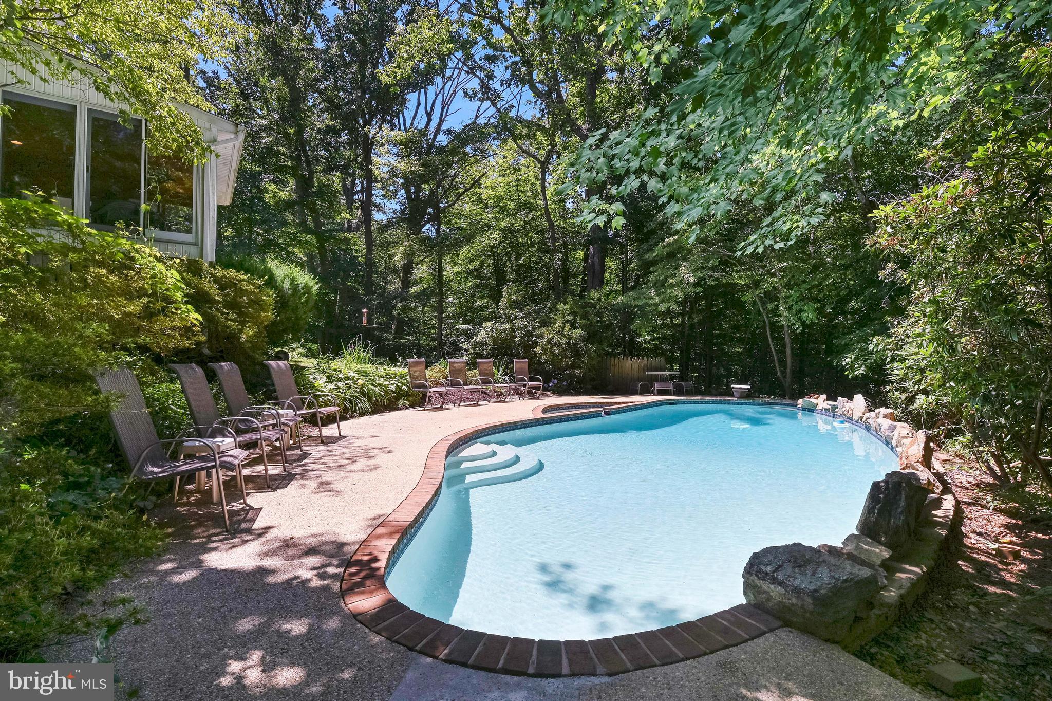1960 Valley Road Annapolis, MD 21401 - Photo 5 of 45 Pool backs to wood for complete privacy