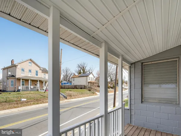 a view of a house with a porch
