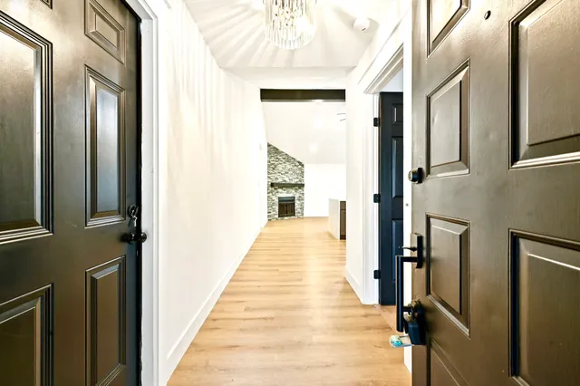 a view of a entryway of the house