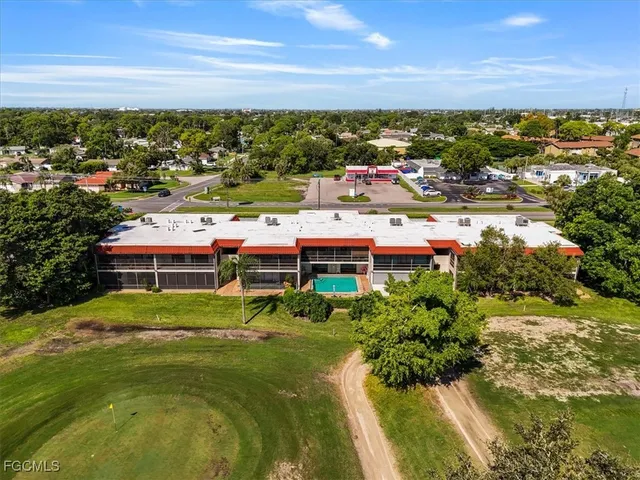 a view of residential houses with city view