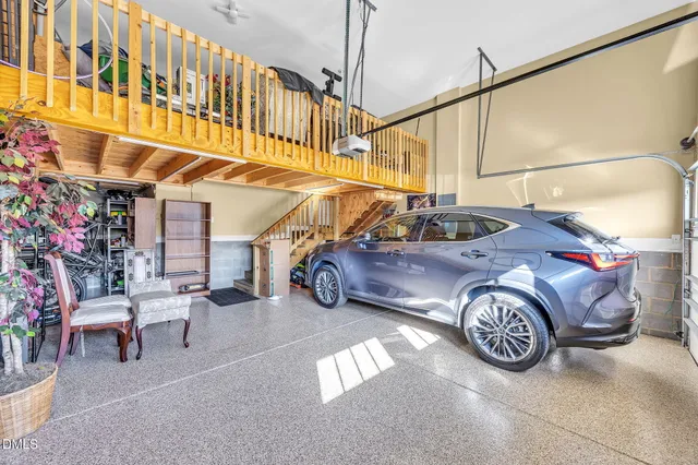 a car parked in front of a building