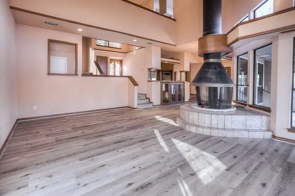 a view of a house with a patio