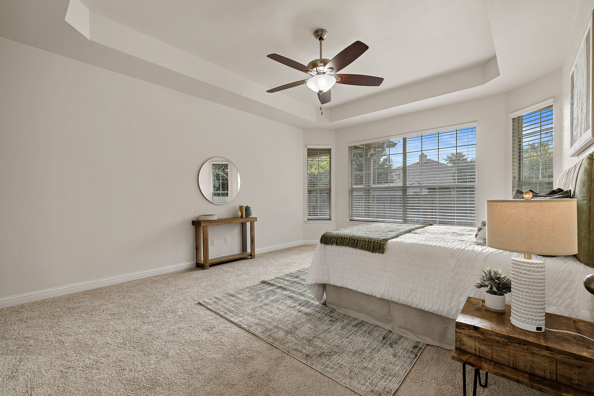 1115 Canyon Maple Road Pflugerville, TX 78660 - Photo 19 of 34 Tray ceilings make the primary suite feel extra spacioius