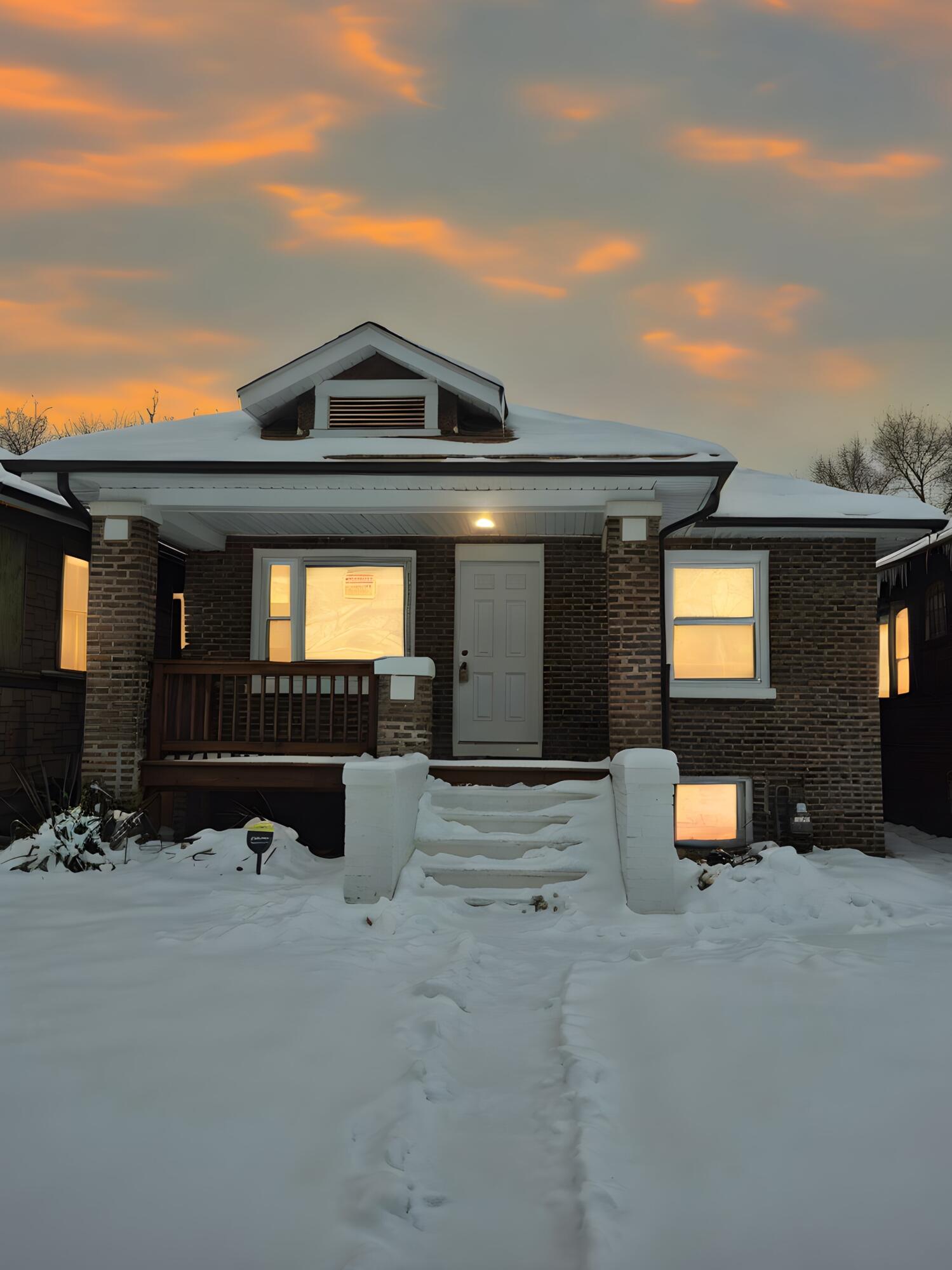 308 Pierce Street Gary, IN 46402 - Photo 1 of 25 front view of a house with a street