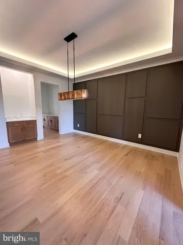 a view of a livingroom with a chandelier