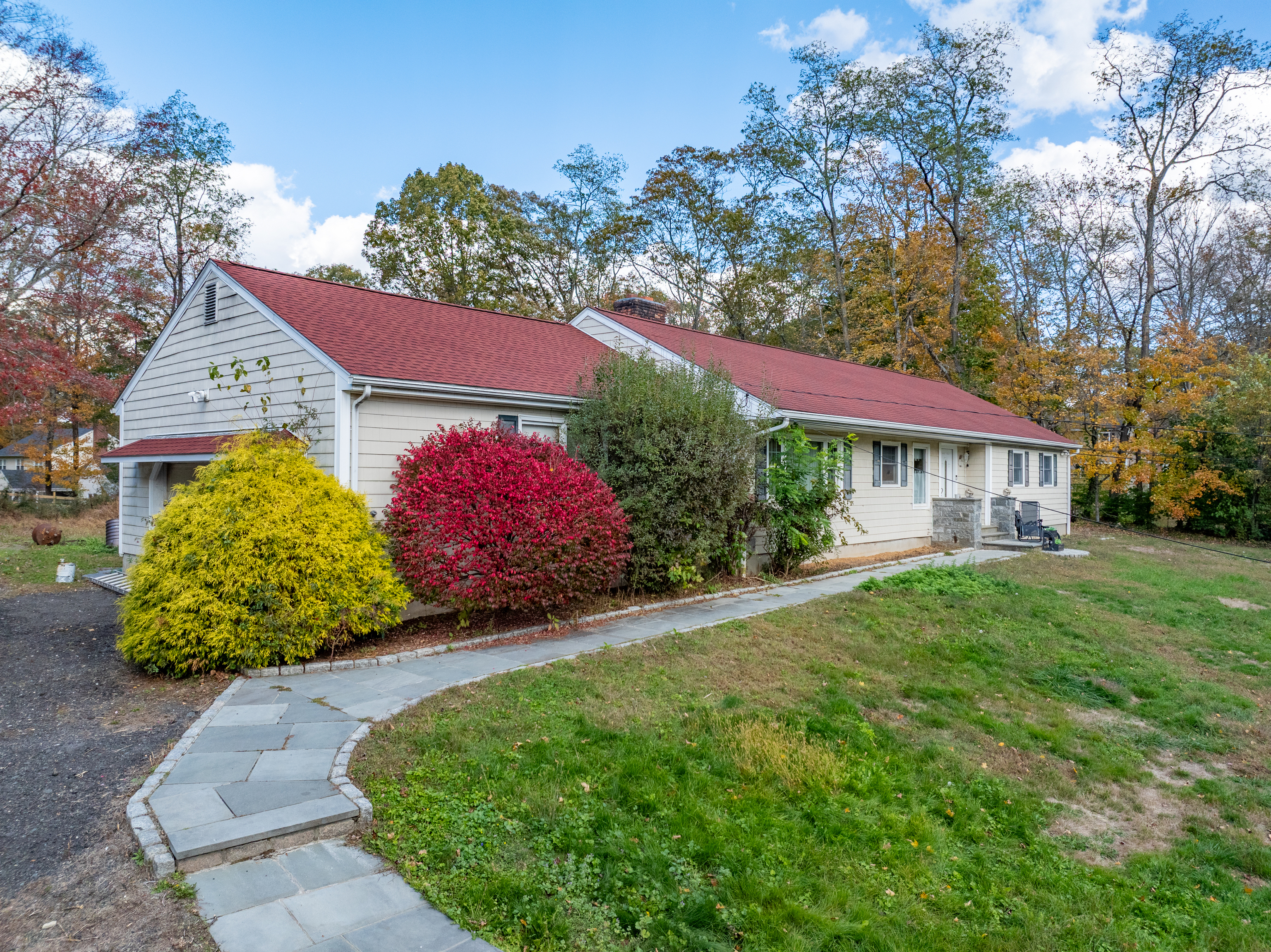78 Trinity Pass Stamford, CT 06903 - Photo 2 of 20 a front view of a house with garden