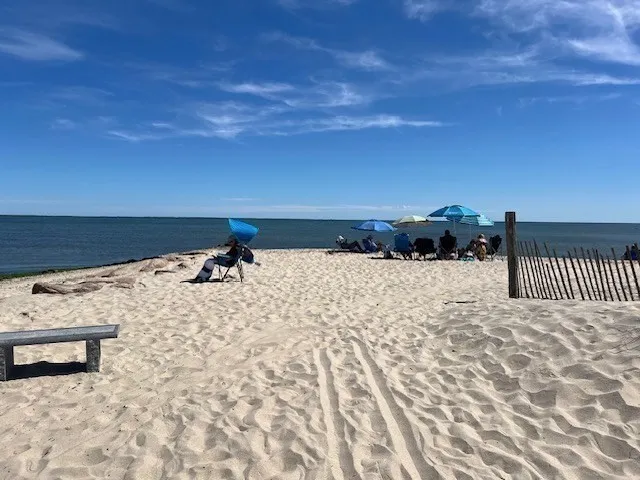 a view of an ocean beach