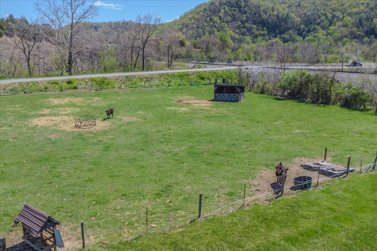 2351 Reese Mountain Road Elliston, VA 24087 - Photo 49 of 57 a backyard of a house with a yard and outdoor seating