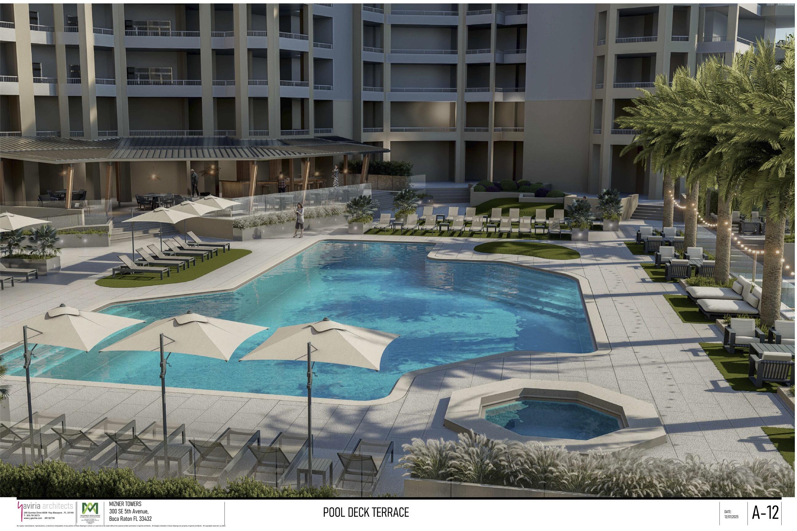 300 Southeast 5th Avenue, Unit 6110 Boca Raton, FL 33432 - Photo 88 of 96 a view of swimming pool with outdoor seating