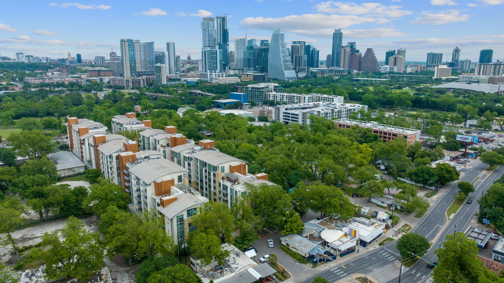 1600 Barton Springs Road, Unit 2102 Austin, TX 78704 - Photo 2 of 37 a view of a city with tall buildings