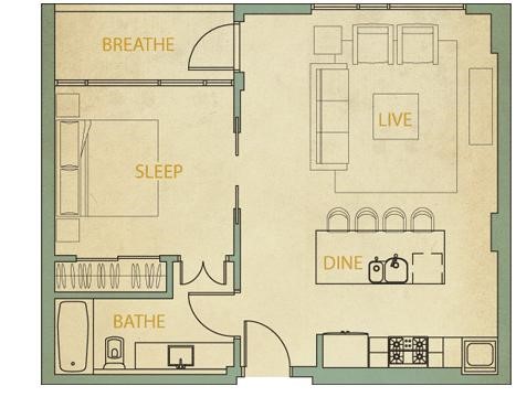 1600 Barton Springs Road, Unit 2102 Austin, TX 78704 - Photo 37 of 37 Efficient floor plan makes excellent use of the space!