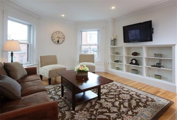 395 Marlborough Street, Unit 8 Boston, MA 02115 - Photo 6 of 19 a living room with furniture and a flat screen tv