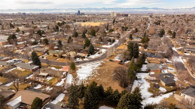 an aerial view of multiple house