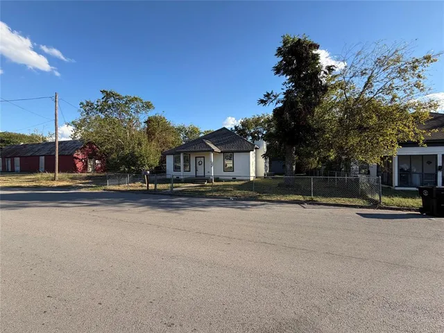 a view of road with trees