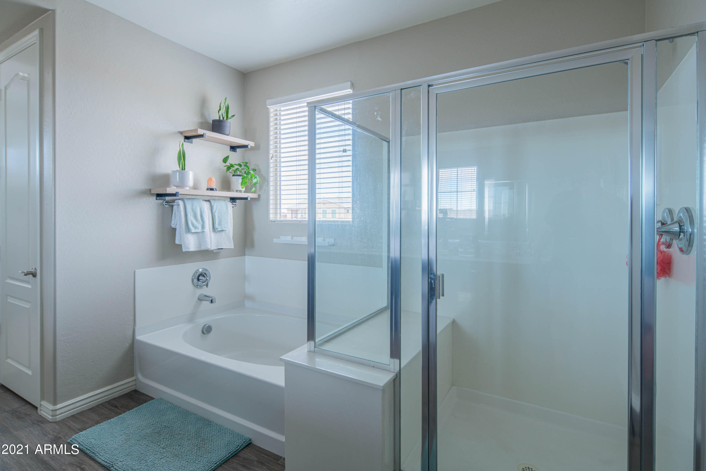 2655 East Stacey Road Gilbert, AZ 85298 - Photo 35 of 70 Shower with Bench and Soaking Tub