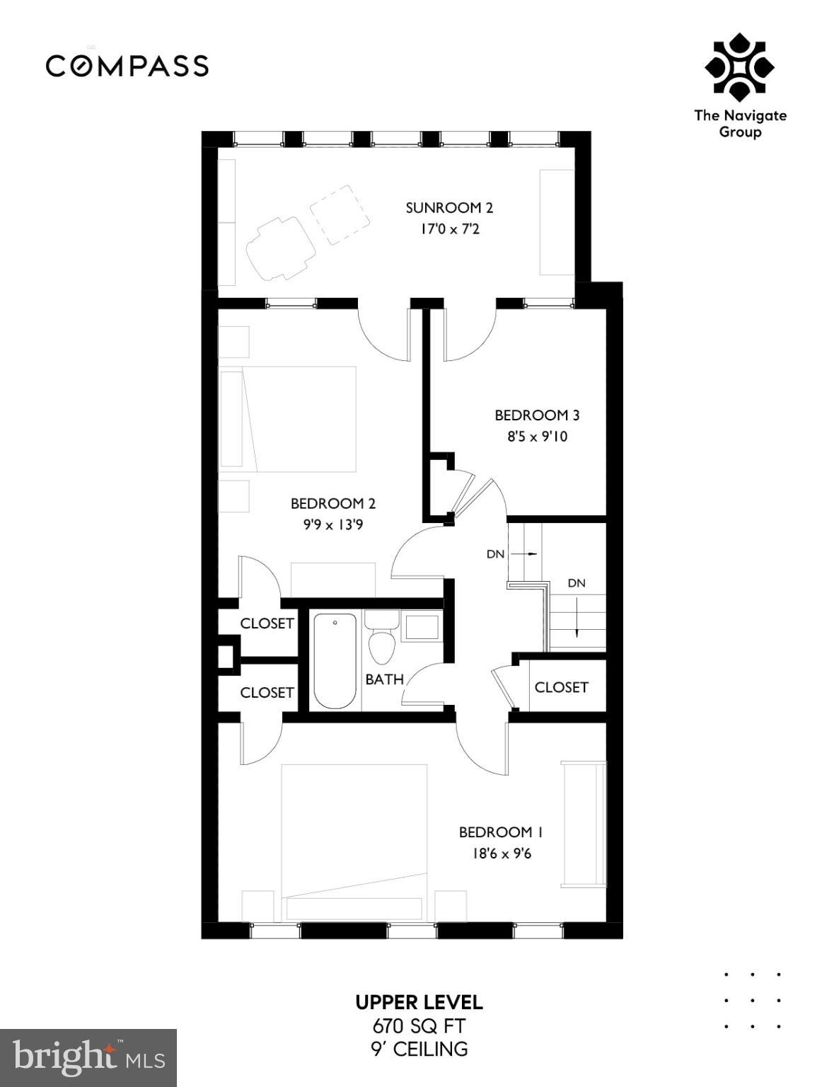 1220 Orren Street Northeast Washington, DC 20002 - Photo 37 of 37 Charming upper-level floor plan layout.
