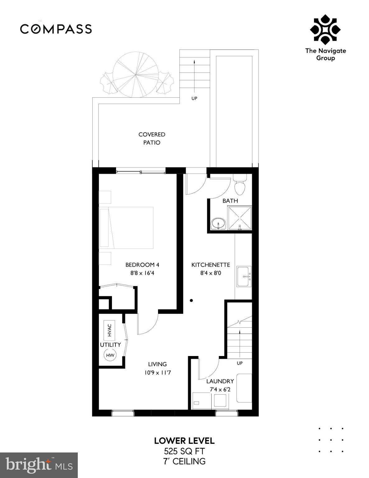 1220 Orren Street Northeast Washington, DC 20002 - Photo 35 of 37 Charming lower-level layout with patio access.