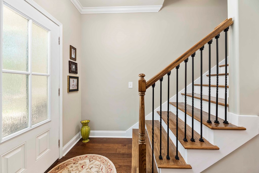5730 Lower Blue Springs Road Hamilton, GA 31811 - Photo 25 of 40 Beautiful Wooden Stairway to Upstairs