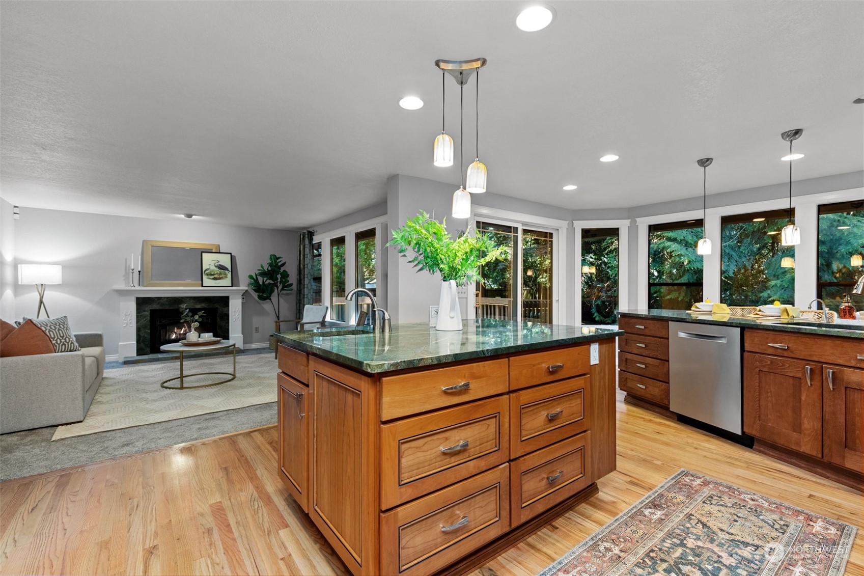 2330 243rd Place Southeast Bothell, WA 98021 - Photo 13 of 40 a kitchen with granite countertop lots of counter top space