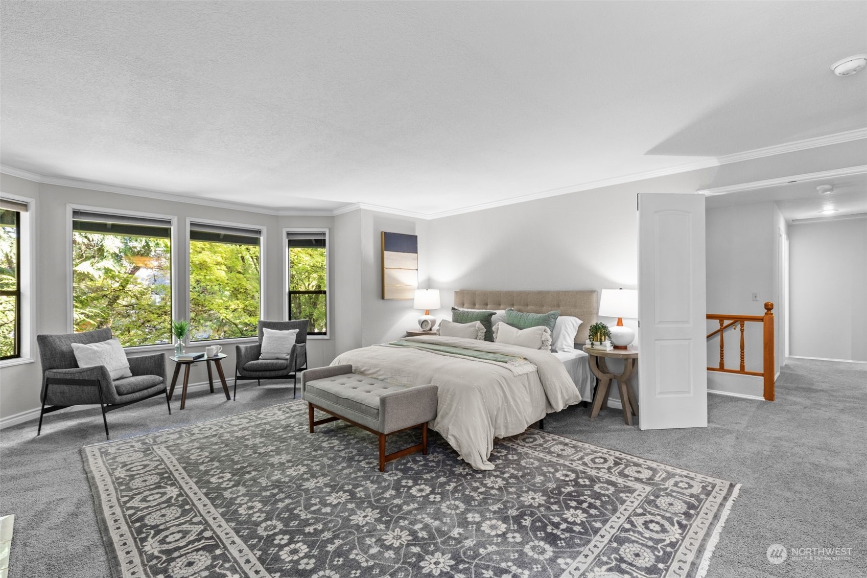 2330 243rd Place Southeast Bothell, WA 98021 - Photo 24 of 40 a bed room with a bed and a couch