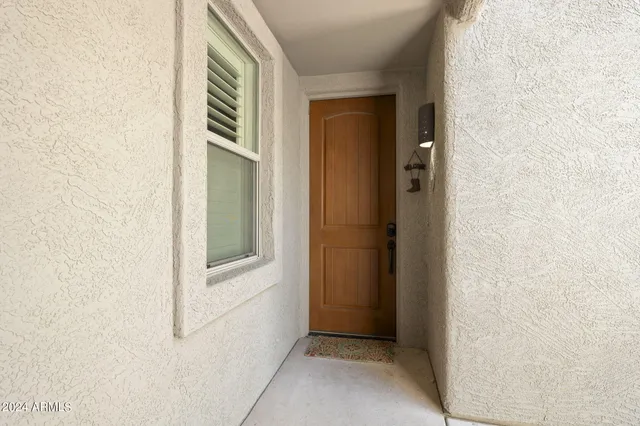 a view of an entryway door