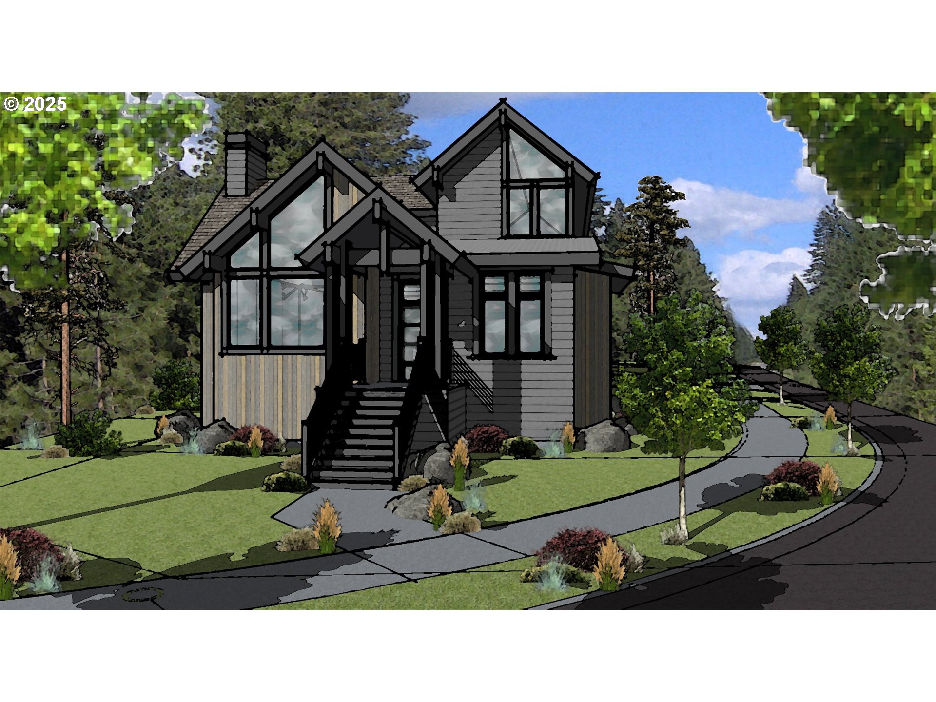 a black and white photo of a house