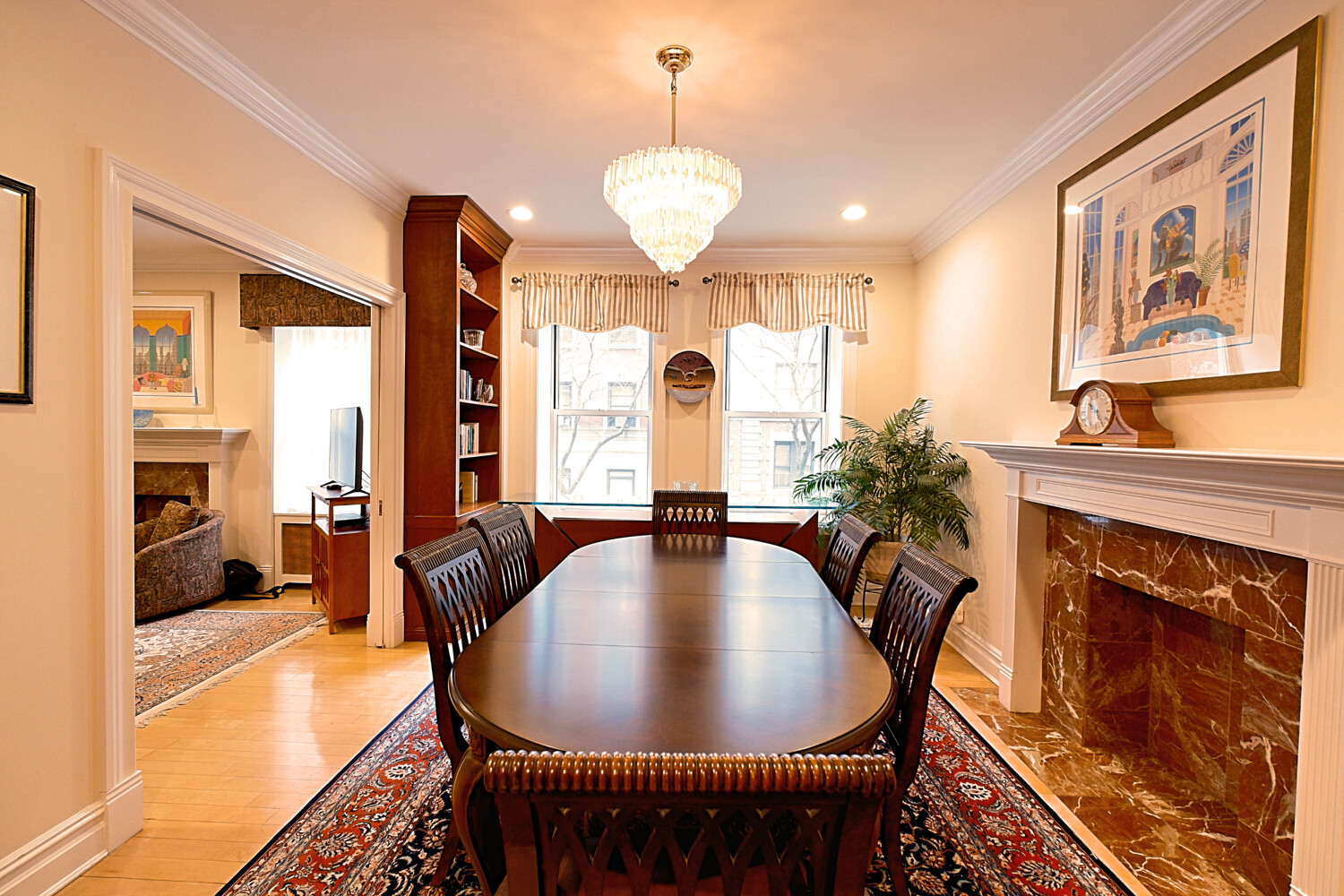 311 West 97th Street, Unit 2W Manhattan, NY 10025 - Photo 3 of 15 a view of a dining room with furniture window and wooden floor