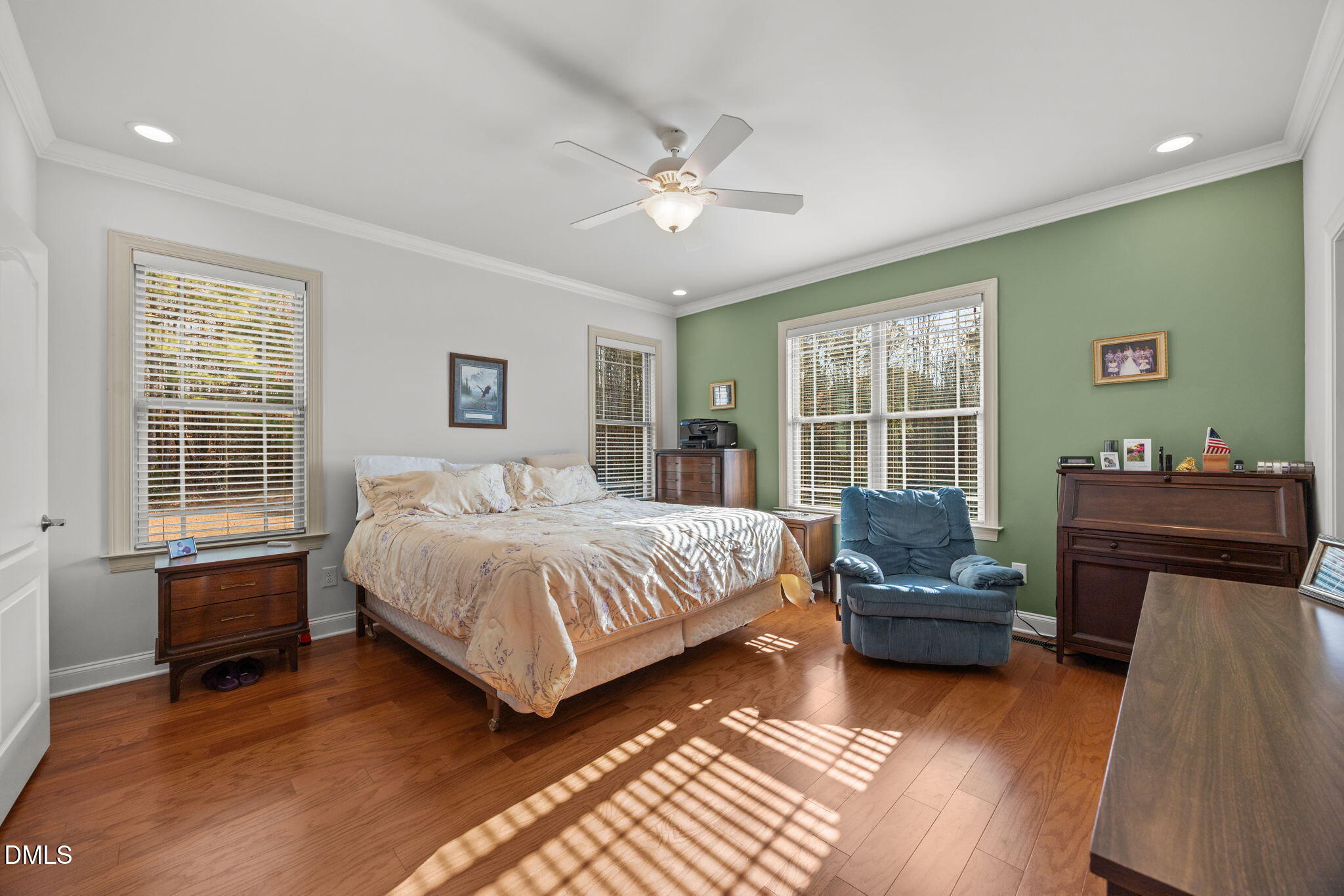 868 Julie McKnight Road Kittrell, NC 27544 - Photo 33 of 54 a bedroom with a bed wooden floor and a window